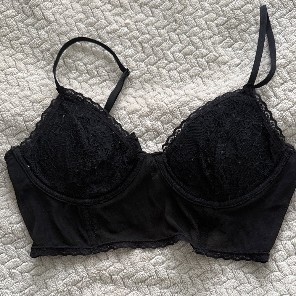 Garage Black Bralette